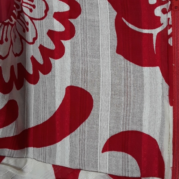 RED DRESS RUN !!!!Amanda Lane Red & White Floral Retro Dress - Picture 5 of 6